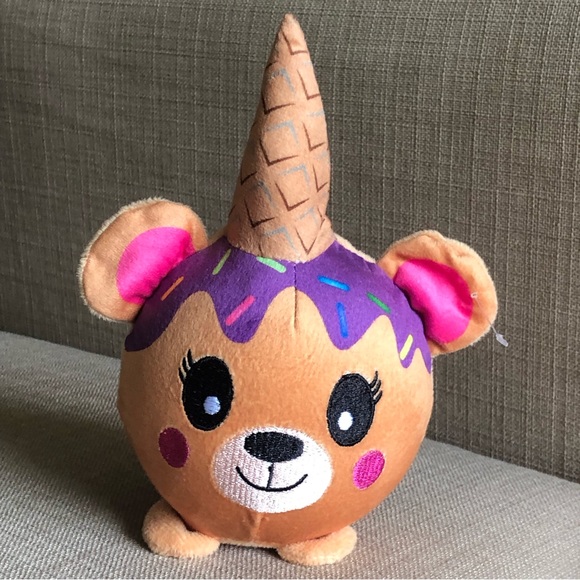 Smooshimals plush. Ice cream Cone Bear - Picture 6 of 7
